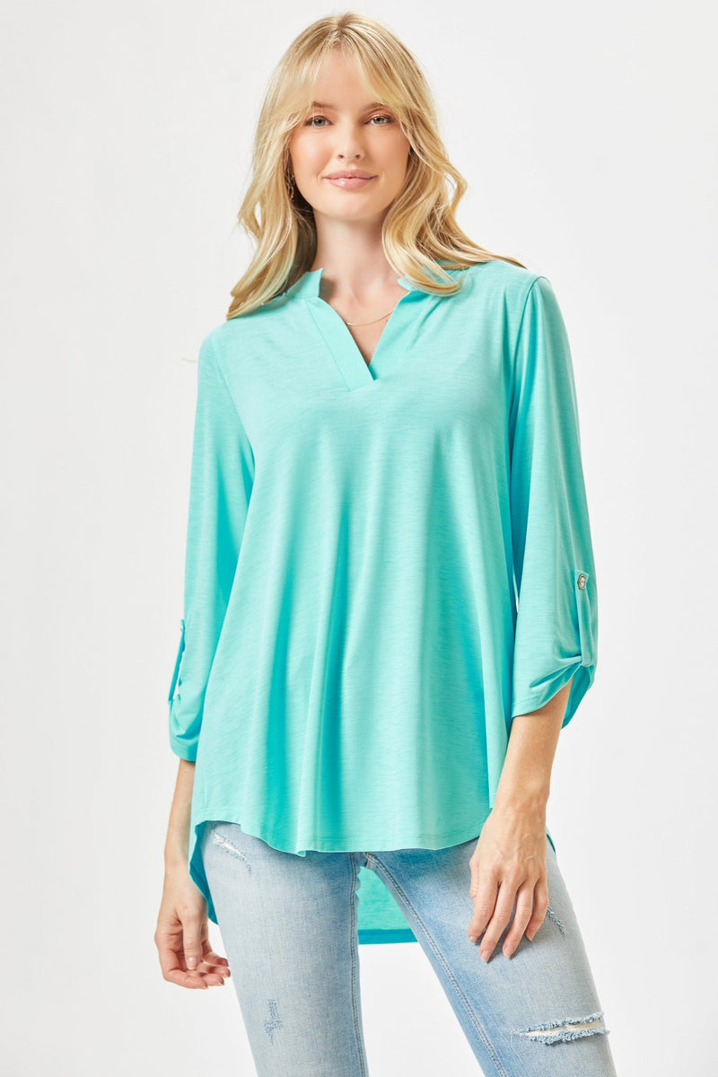 Plus Lizzy 3/4 Sleeve Top