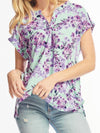 Lizzy Short Sleeve Floral Top