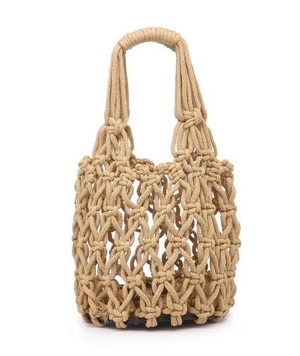 Colbie Macrame Mini Bucket Bag by Jen & Co