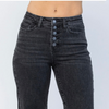 Wide Leg Button Fly Trouser Jeans by Judy Blue